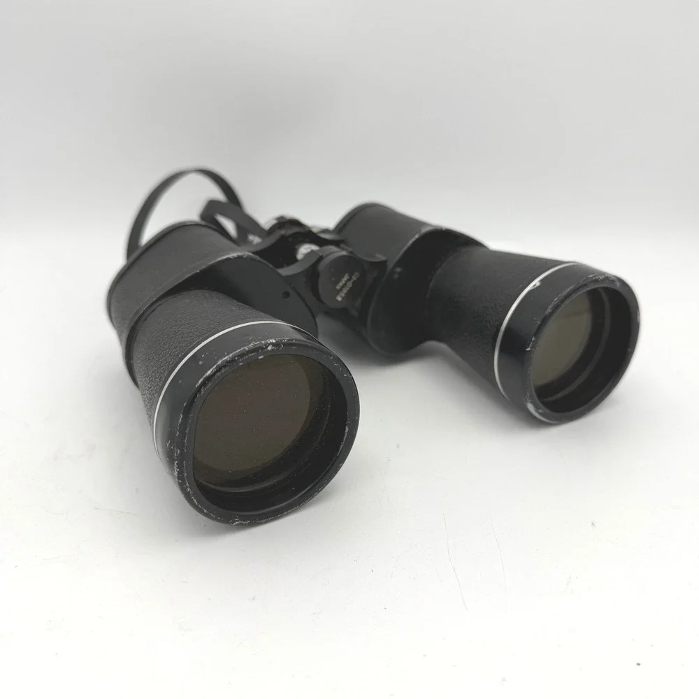 Vintage‎ Binoculars 10x50mm Extra Wide Angle Japan Optics Case Hunting Birding